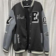 刺繍入りスタジャン 黒・グレー