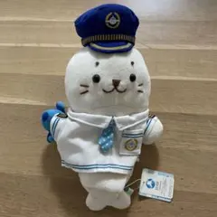 タグ付き　しろたん　空港限定　パイロット　　シリーズ　ぬいぐるみポーチ
