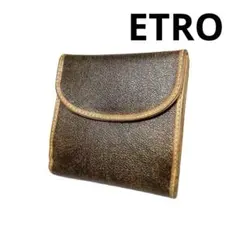 ETRO 二つ折り財布 人気 ペイズリー柄 高級 コンパクトのサムネイル