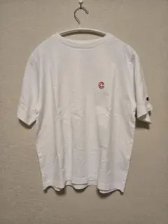 Champion C刺繍 ホワイト Tシャツ 半袖　Lサイズ　未使用品