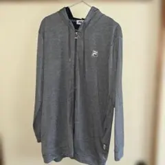 FILA グレー ジップアップパーカー