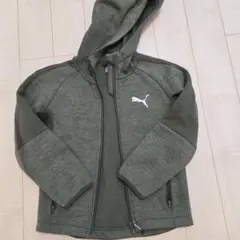PUMA フルジップ フード付きパーカー 128cm