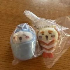 ちいかわおくるみマスコットチャーム　はちわれセット