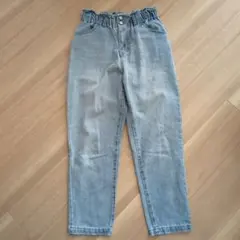 ウエストゴム ライトブルーデニムパンツ