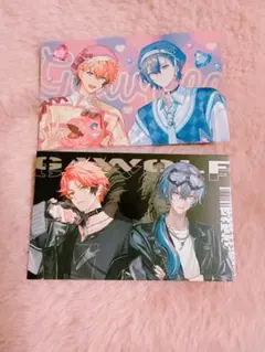 にじさんじ　ぎゃうるふ　チェキ風カード　赤城ウェン　小柳ロウ