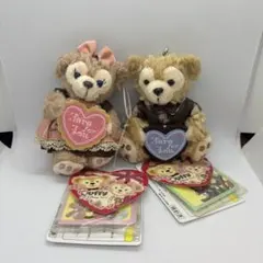ダッフィー &シェリーメイぬいぐるみ マスコット 2013年バレンタイン