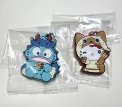 モンハン×サンリオコラボ 20周年 ラバーマスコット キティ&ハンギョドン