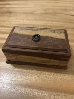 木製 蓋付き収納ボックス