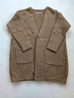 URBAN RSEARCH DOORS ブラウン ロング丈 カーディガン