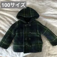 【中古】アウター　上着　100cm（防寒フード付き）