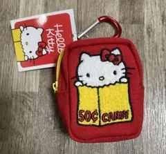 完売ハローキティ展50周年カラビナミニポーチサンリオ