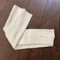 アイボリー リブ編み アームカバー