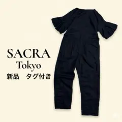 新品タグ付きSACRA サクラ　フリルスリーブ オールインワン38 Mサイズのサムネイル
