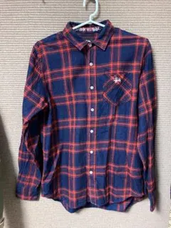 STUSSY チェックシャツ　長袖シャツ　S