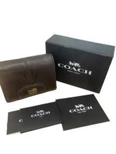 ❤︎COACH 二つ折り財布 ダークブラウンのサムネイル