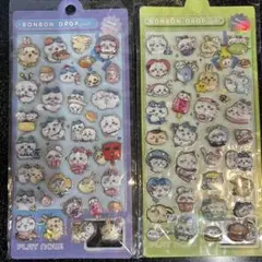 【海外製】ボンボンドロップ ちいかわ キャラクターウォーターシール ２枚セット