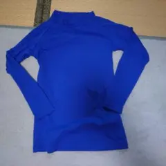 青色ハイネック長袖インナー130