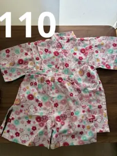 ハローキティ 甚平 110cm 女の子