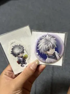 HUNTER × HUNTER オンラインくじ キルア缶バッジ アクリルチャーム