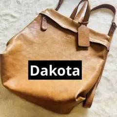 【Dakota】ダコタ シャーロットレザー リュック バックパック キャメル