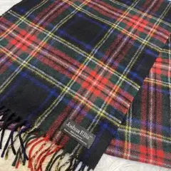 Joshua Ellis ジョシュアエリス　タータンチェックマフラー　カシミヤ