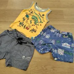 ブランシェス　ショートパンツ　タンクトップ　三点セット　短パン　ハッシュアッシュ