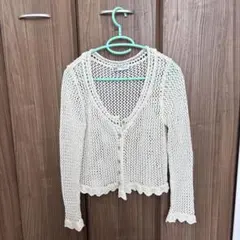ZARA カーディガン ホワイト