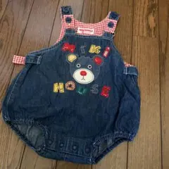 ‼️お値下げ‼️ミキハウス デニムロンパース T85-G12 レトロ