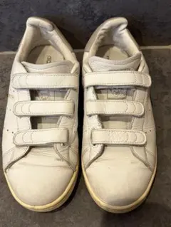 adidas スタンスミス ベルクロ ホワイト/グレー