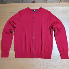 メリノクルーネックカーディガン