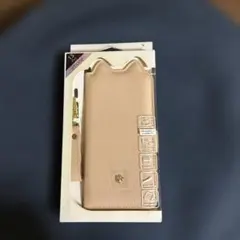 13pro 猫耳デザイン 手帳型ケース ベージュ