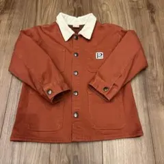 Petit main オレンジ ボタン付きジャケット