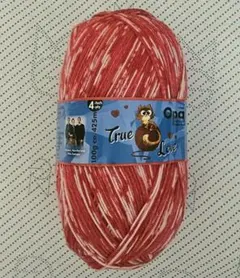 opal 毛糸 トゥルーラブ true love 1玉 新品 赤