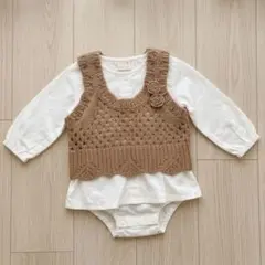 【Marina様専用】シャツロンパース×ビスチェセット