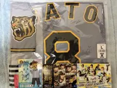佐藤輝明8】阪神タイガースレプリカナンバーユニホーム【ビジターXO