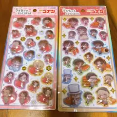 名探偵コナン うるちゅるポップシール　いちご パン　2点セット
