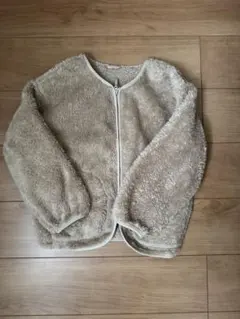 GUボア素材 ジップアップジャケット 130