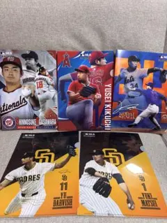 ☆MLBクリアファイルコレクション☆ フラットガシャポン 5枚セット