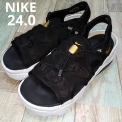 NIKE　24　ナイキ　ココ　サンダル　厚底　ブラック　ホワイト　エアマックス