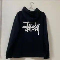 ストゥーシー パーカー 黒 定番