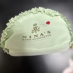 NINA'S 青木美沙子コラボ　しまむら　ポーチ ミントグリーン