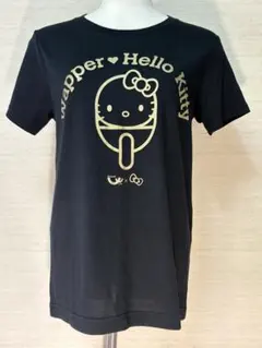 Wapper Hello Kitty 卓球 コラボ Tシャツ ブラック S