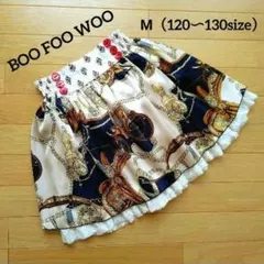 【BOO FOO WOO】スカーフ柄ふんわりスカートМ（120〜130size）のサムネイル