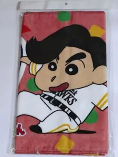 周東佑京　福岡ソフトバンクホークス　クレヨンしんちゃん　フェイスタオル