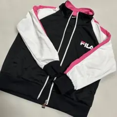 FILA ジャージ ジャケット ブラック ピンク 130