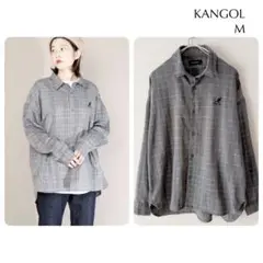【 KANGOL カンゴール 】 レディース 長袖シャツ チェック柄 ゆったり