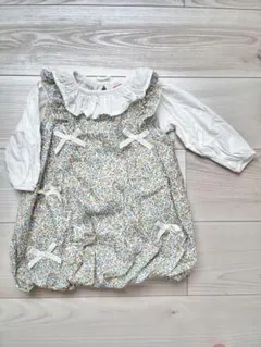 zarababy 長袖　ブラウス　80 花柄ワンピース　セット