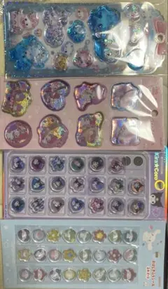 ウォーターシール　おはじきシール　4枚　正規品