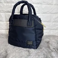 【美品】PORTER PX TANKER BOWLING BAG アイアンブルー