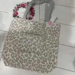 kate spade レオパード柄　折りたたみトートバッグ　エコバッグのサムネイル